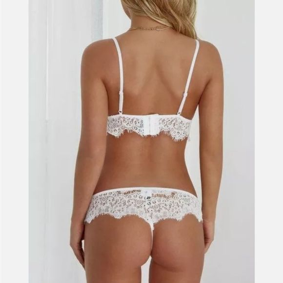 Women Sexy Lingerie Lace Bra Thong Underwear Babydoll Sleepwear Pajamas Sets - Picture 4 of 8